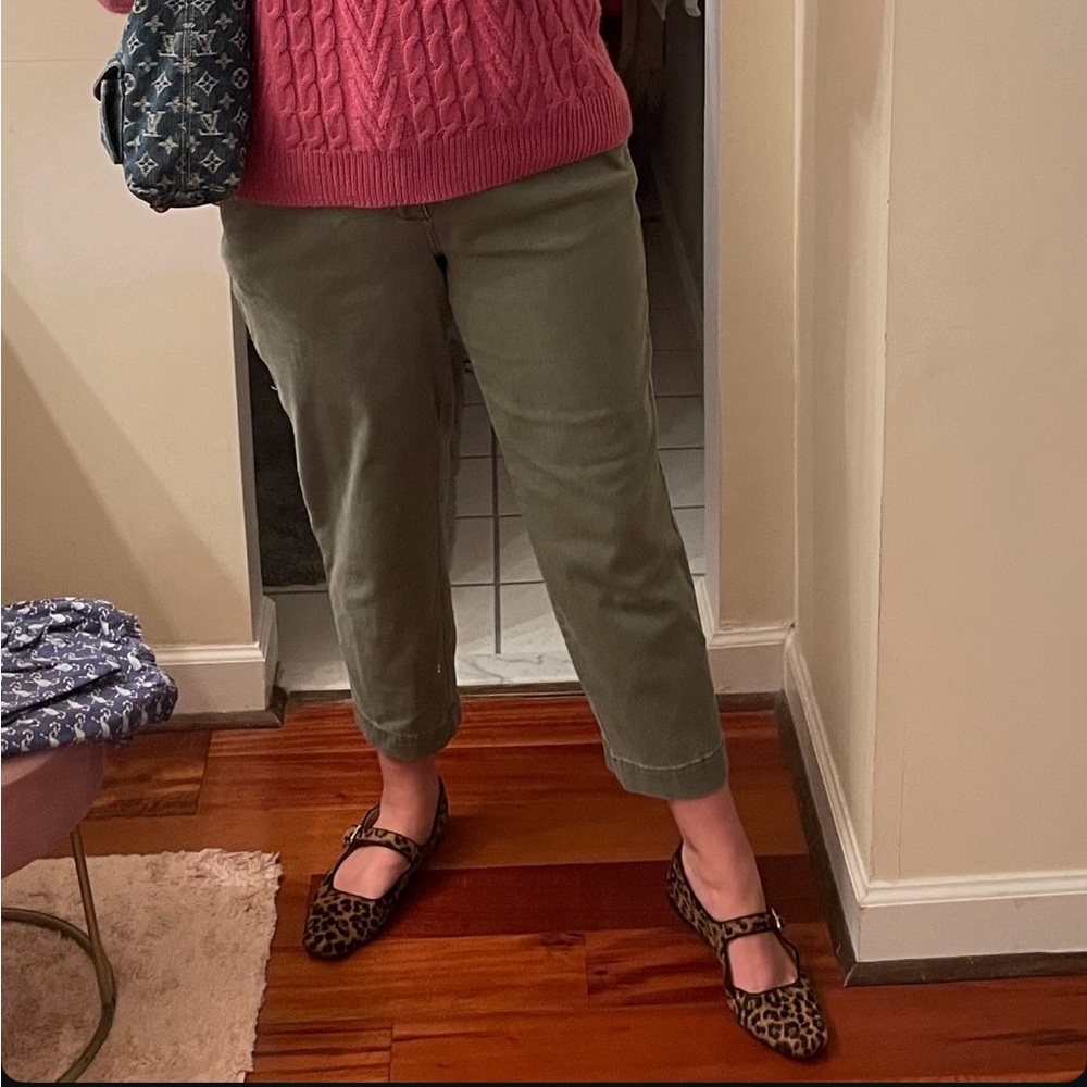 Green Woven Pants